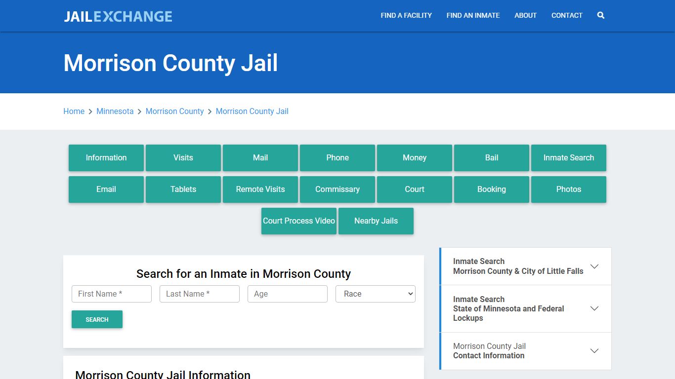 Morrison County Jail Roster Lookup, MN, Inmate Search