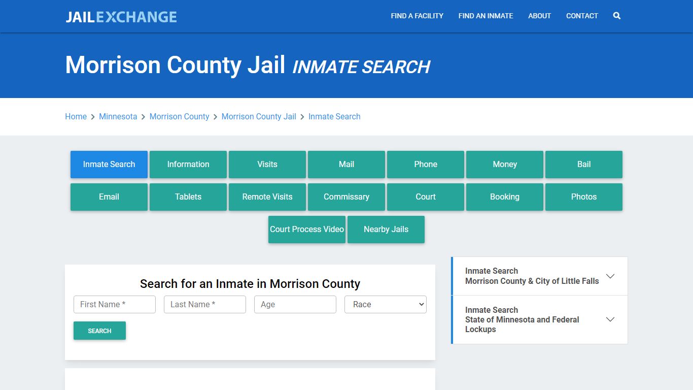 Morrison County Jail, MN Inmate Search: Roster & Mugshots